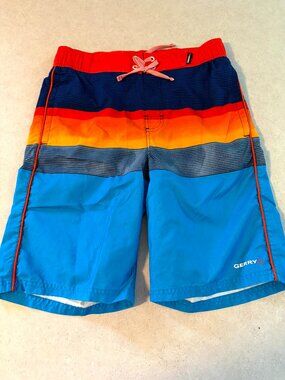 Men's Swim Trunk Shorts Size XL 18/20 Lined Colorful Pockets